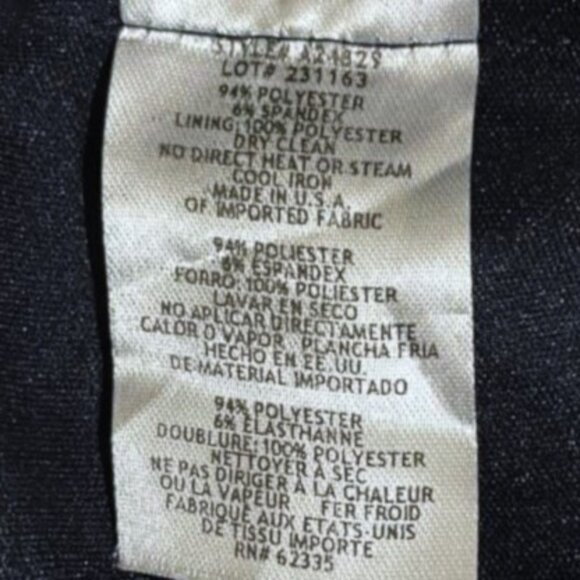 Betsy & Adam Navy Blue Ruffle High-Low Gown Size 14 NWT | Elegant Formal Dress - Picture 13 of 15